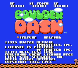 Boulder Dash NES Screenshot 1