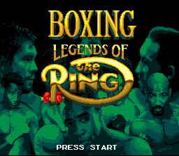 Boxing Legends of the Ring Genesis Screenshot 1
