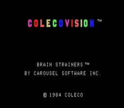 Brain Strainers Colecovision Screenshot Screenshot 1