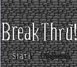 BreakThru! Gameboy Screenshot Screenshot 1