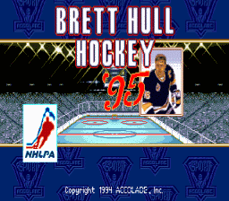 Brett Hull Hockey 95 Genesis Screenshot Screenshot 1
