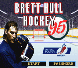 Brett Hull Hockey 95 SNES Screenshot 1