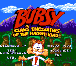 Bubsy Sega Genesis Screenshot 1