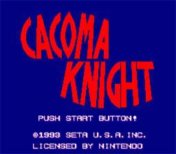 Cacoma Knight in Bizyland SNES Screenshot Screenshot 1