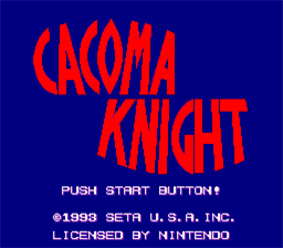 Cacoma Knight in Bizyland SNES Screenshot 1