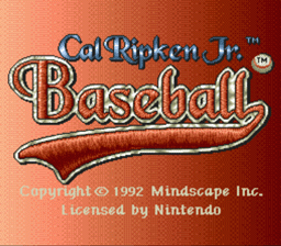 Cal Ripken Jr. Baseball SNES Screenshot 1