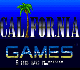 California Games Sega Genesis Screenshot 1
