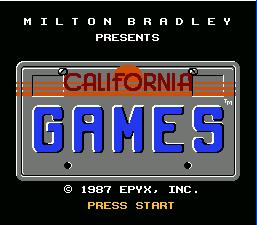 California Games NES Screenshot 1