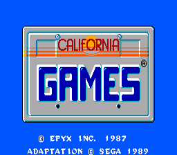 California Games Sega Master System Screenshot 1