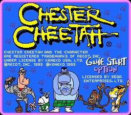 Chester Cheetah Too Cool To Fool Sega Genesis Screenshot 1