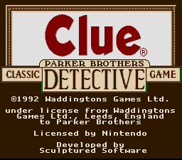 Clue SNES Screenshot 1
