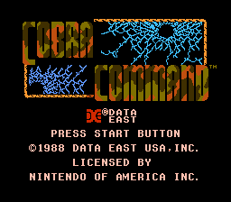 Cobra Command NES Screenshot 1