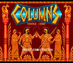 Columns Sega Genesis Screenshot 1