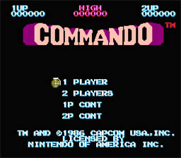 Commando NES Screenshot 1