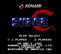 Contra Super C NES Screenshot 1