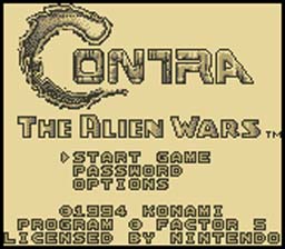 Contra The Alien Wars Gameboy Screenshot 1