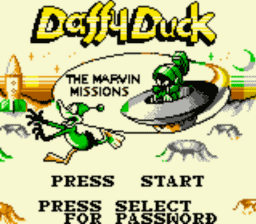 Daffy Duck The Marvin Missions Gameboy Screenshot Screenshot 1