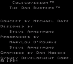 Dam Buster Colecovision Screenshot Screenshot 1