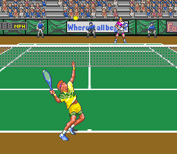 David Crane's Amazing Tennis Genesis Screenshot 2