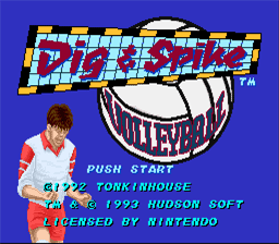 Dig & Spike Volleyball SNES Screenshot Screenshot 1