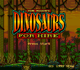 Dinosaurs for Hire Genesis Screenshot Screenshot 1