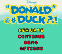 Donald Duck Goin' Quackers Gameboy Color Screenshot 1