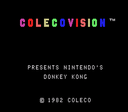 Donkey Kong Colecovision Screenshot 1