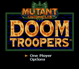 Doom Troopers Mutant Chronicles screen shot 1 1