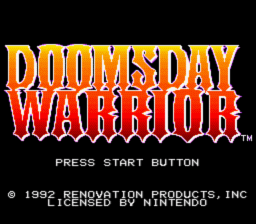 Doomsday Warrior SNES Screenshot 1