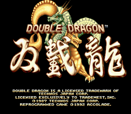 Double Dragon Sega Genesis Screenshot 1