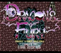 Dragon's Fury Genesis Screenshot Screenshot 1