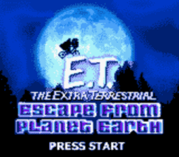 E.T. The Extra-Terrestrial Escape From Planet Earth Gameboy/Gameboy Color Screenshot 1