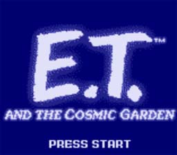 E.T. The Extra-Terrestrial and the Cosmic Garden Gameboy/Gameboy Color Screenshot 1