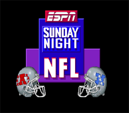 ESPN Sunday Night NFL SNES Screenshot Screenshot 1