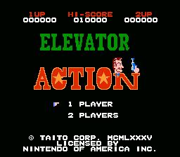 Elevator Action NES Screenshot Screenshot 1