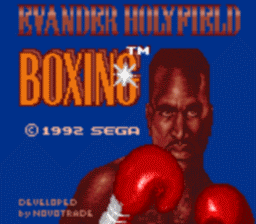 Evander Holyfield Boxing Gamegear Screenshot 1