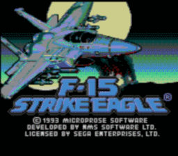 F-15 Strike Eagle Sega GameGear Screenshot 1