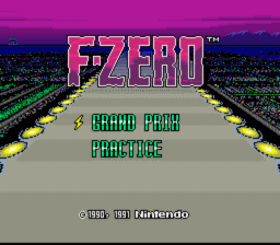 F-Zero SNES Screenshot Screenshot 1