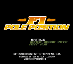 F1 Pole Position SNES Screenshot 1