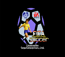 FIFA International Soccer Gamegear Screenshot 1