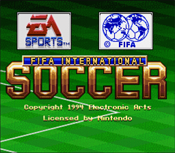 FIFA International Soccer SNES Screenshot Screenshot 1