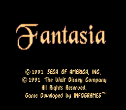Fantasia Sega Genesis Screenshot 1