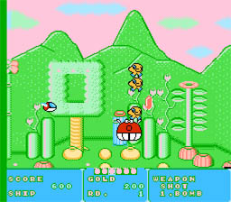 Fantasy Zone NES Screenshot 2