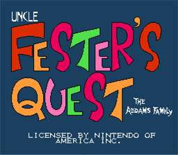 Fester's Quest NES Screenshot 1