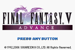 Final Fantasy 5 Advance Gameboy Advance Screenshot 1