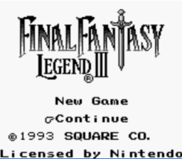 Final Fantasy Legend 3 Gameboy Screenshot 1
