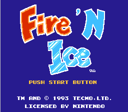 Fire 'n Ice NES Screenshot 1