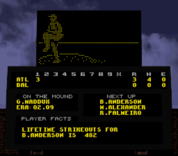 Frank Thomas Big Hurt Baseball SNES Screenshot 4