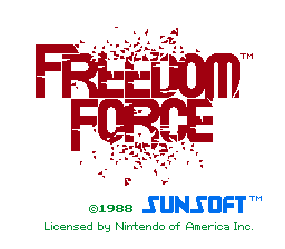 Freedom Force NES Screenshot Screenshot 1