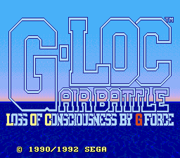 G-Loc Air Battle Genesis Screenshot 1